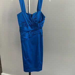 Calvin Klein silky blue dress